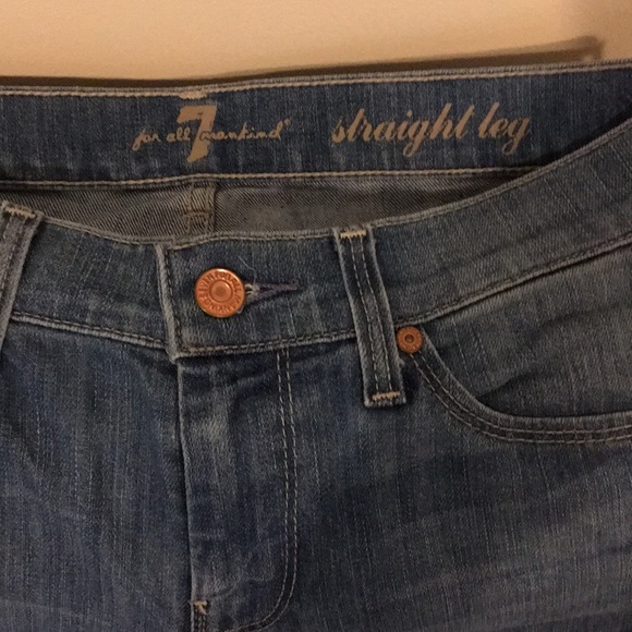 7 for All Mankind straight leg jeans size 27 - Picture 2 of 4